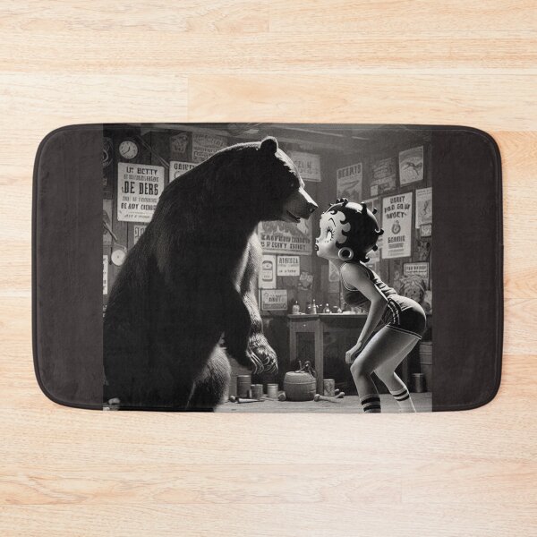 Item preview, "Boopzilla vs. The Mic Drop: A Bear-y Dramatic Showdown!" designed and sold by Print Fiction.