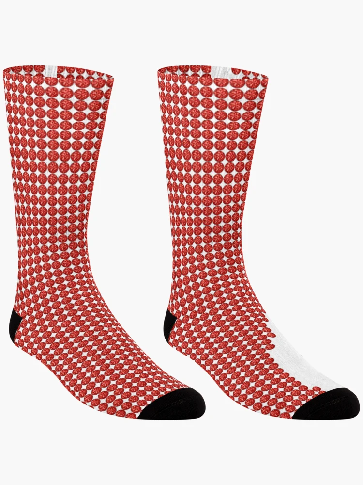 Thumbnail 3 of 5, Socks, Arkansas Red Rhinestone designed and sold by TheIconSmith.