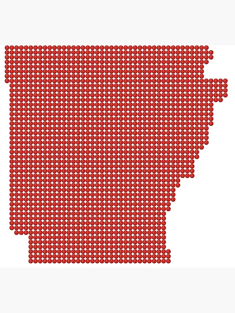 Thumbnail 3 of 3, Poster, Arkansas Red Rhinestone designed and sold by TheIconSmith.