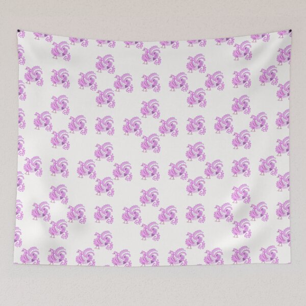 Item preview, Repeating pattern with traditional swan motifs - White designed and sold by Svasti Arts and Designs.