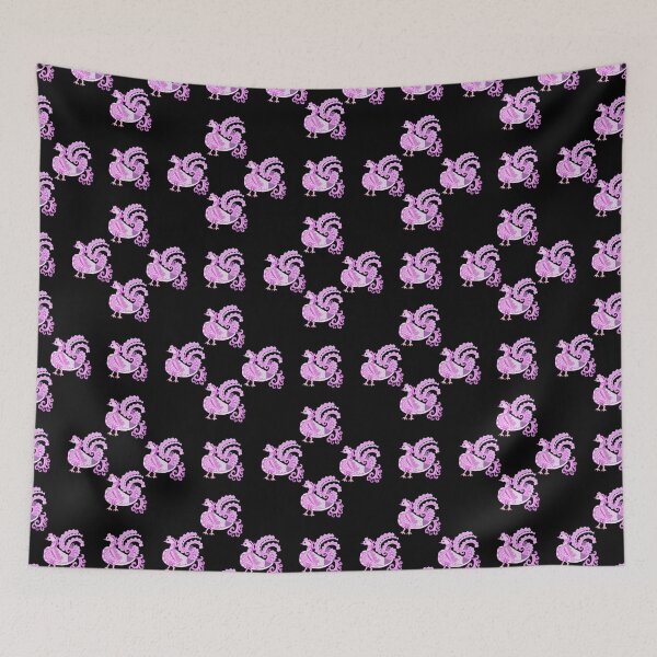 Item preview, Repeating pattern with traditional swan motifs - Black designed and sold by Svasti Arts and Designs.