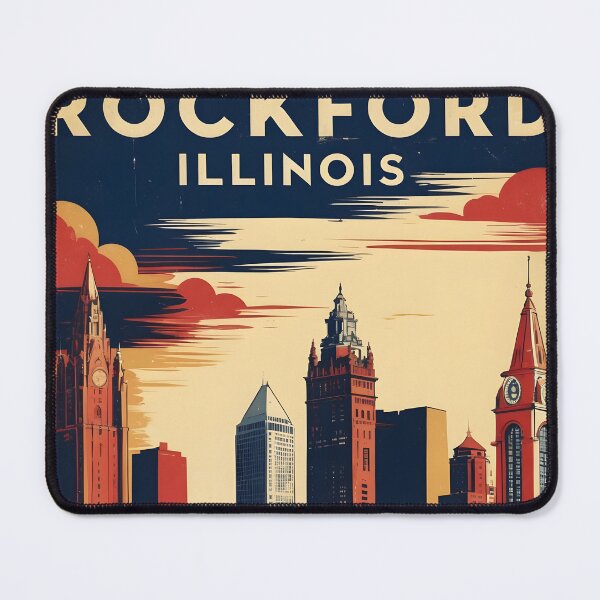 Item preview, Rockford Illinois 1950s USA Vintage Travel Tourism designed and sold by TravelersGems.