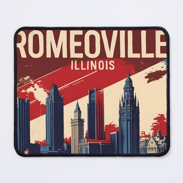 Item preview, Romeoville Illinois 1950s USA Vintage Travel Tourism designed and sold by TravelersGems.