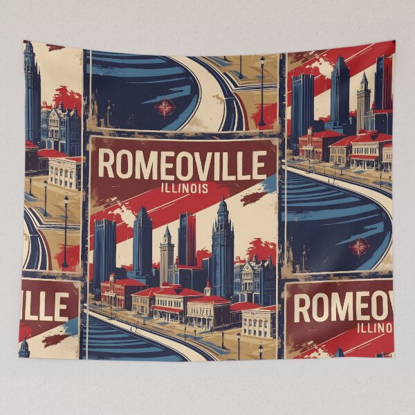 Item preview, Romeoville Illinois 1950s USA Vintage Travel Tourism designed and sold by TravelersGems.