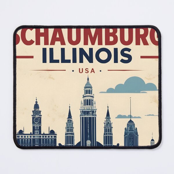 Item preview, Schaumburg Illinois 1950s USA Vintage Travel Tourism designed and sold by TravelersGems.