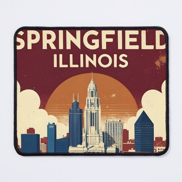 Item preview, Springfield Illinois 1950s USA Vintage Travel Tourism designed and sold by TravelersGems.