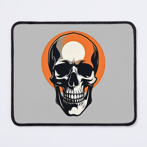Item preview, Halloween Skull Artwork With Orange Sun designed and sold by Shoot-The-Moon.