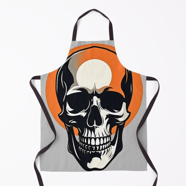 Item preview, Halloween Skull Artwork With Orange Sun designed and sold by Shoot-The-Moon.