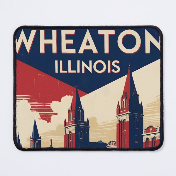 Item preview, Wheaton Illinois 1950s USA Vintage Travel Tourism designed and sold by TravelersGems.