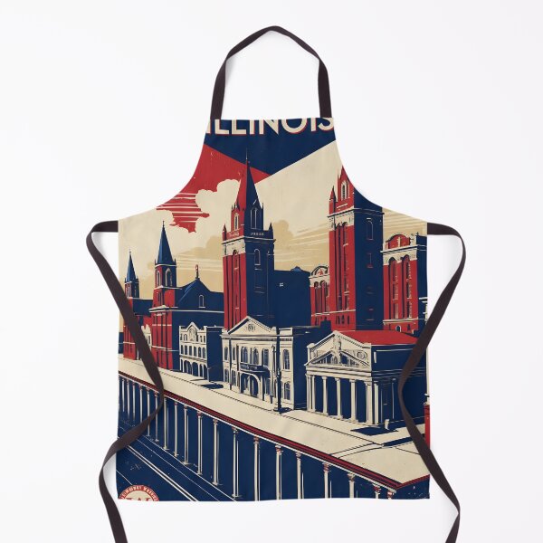 Item preview, Wheaton Illinois 1950s USA Vintage Travel Tourism designed and sold by TravelersGems.