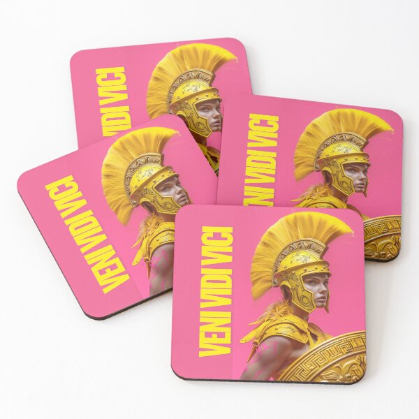 Item preview, Golden Roman warrior with shield and helmet designed and sold by Alasha94.
