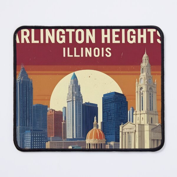 Item preview, Arlington Heights Illinois 1950s USA Vintage Travel Tourism designed and sold by TravelersGems.