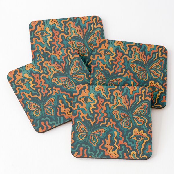 Item preview, Psychedelic Abstract Butterfly Pattern designed and sold by BloomOfDesign.
