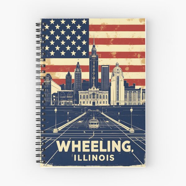 Item preview, Wheeling Illinois 1950s USA Vintage Travel Tourism designed and sold by TravelersGems.