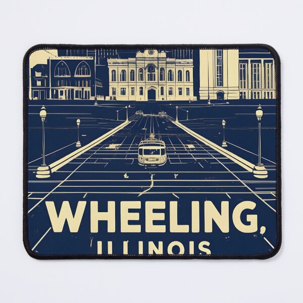 Item preview, Wheeling Illinois 1950s USA Vintage Travel Tourism designed and sold by TravelersGems.