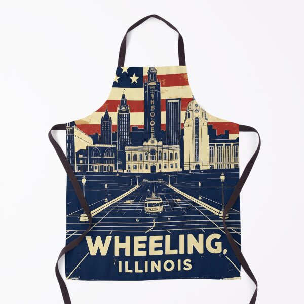 Item preview, Wheeling Illinois 1950s USA Vintage Travel Tourism designed and sold by TravelersGems.