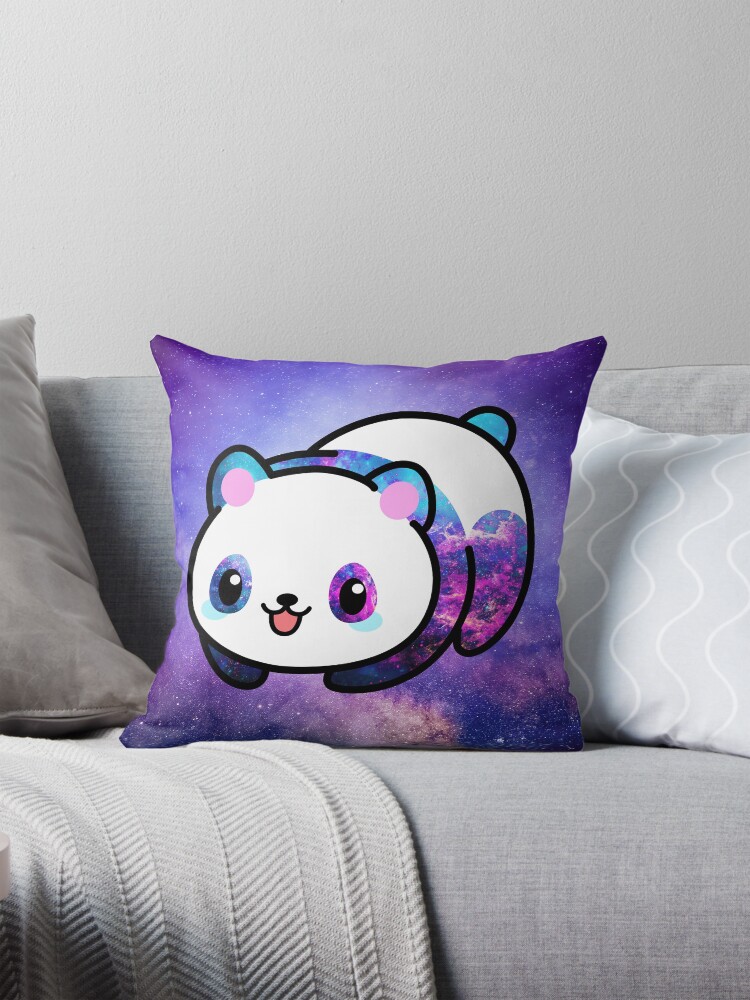 Cojín for Sale con la obra «Kawaii Galactic Mighty Panda» de