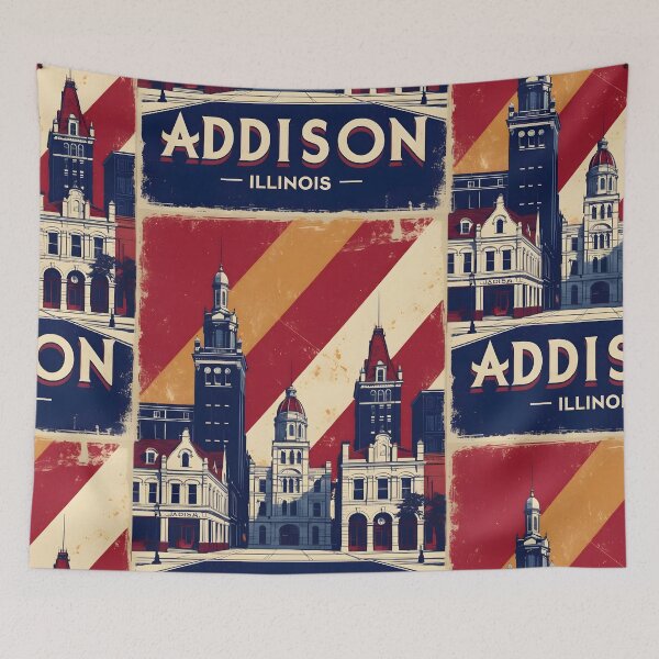 Item preview, Addison Illinois 1950s USA Vintage Travel Tourism designed and sold by TravelersGems.