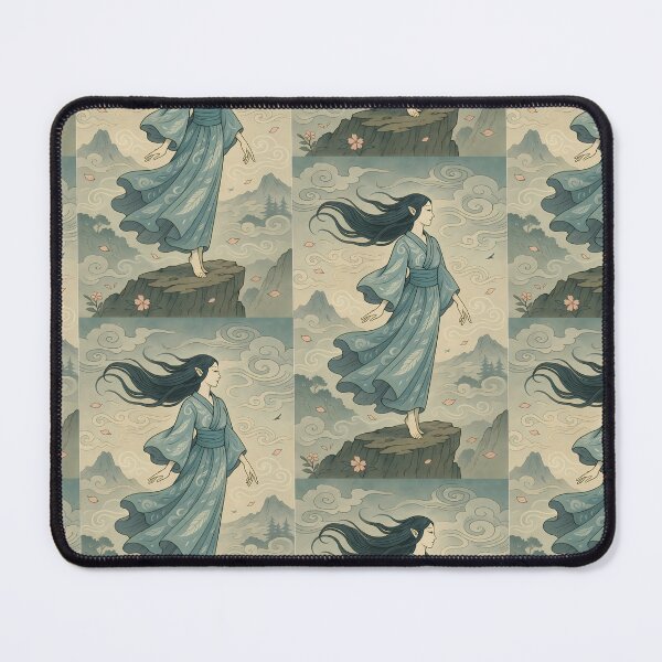 Item preview, Aerasyl – Spirit of Whispering Skies (Ukiyo-e Style) designed and sold by KMChronicles.