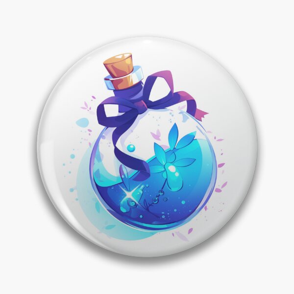 Item preview, Blue potion bottle designed and sold by MendaciousMina.