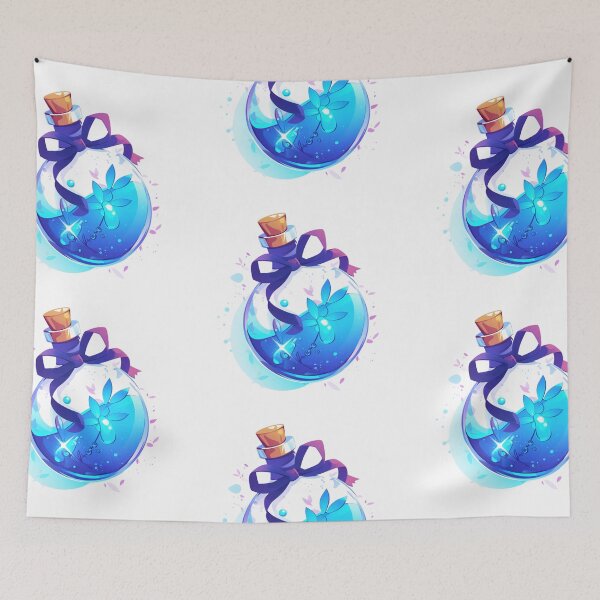 Item preview, Blue potion bottle designed and sold by MendaciousMina.