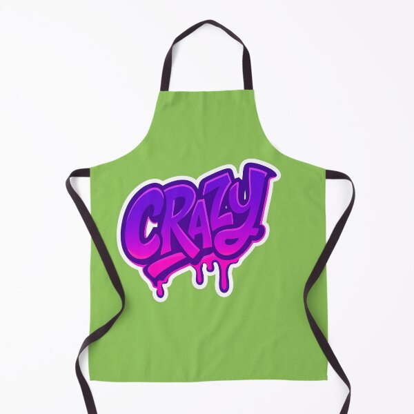 Item preview, CRAZY – Neon Graffiti Sticker designed and sold by MK-WOOD.