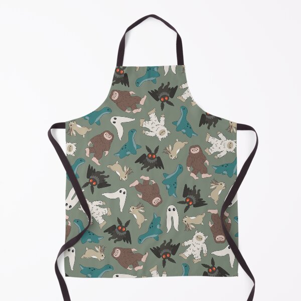 Item preview, cute cryptids [color: muted moss] designed and sold by Becca Alessi.