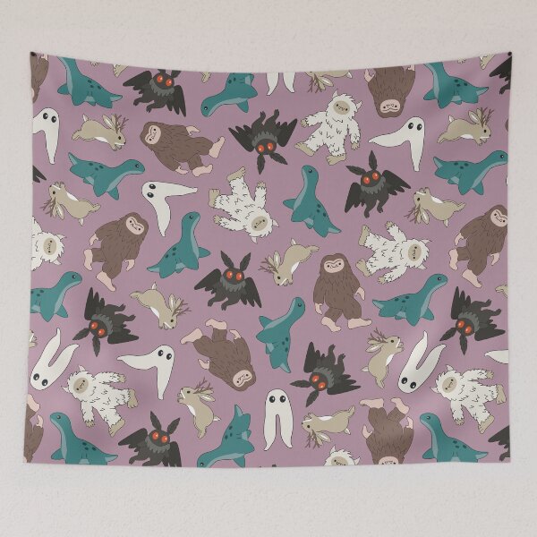 Item preview, cute cryptids [color: dusty purple] designed and sold by Becca Alessi.