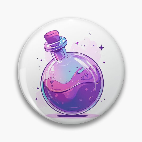 Item preview, Purple potion bottle designed and sold by MendaciousMina.