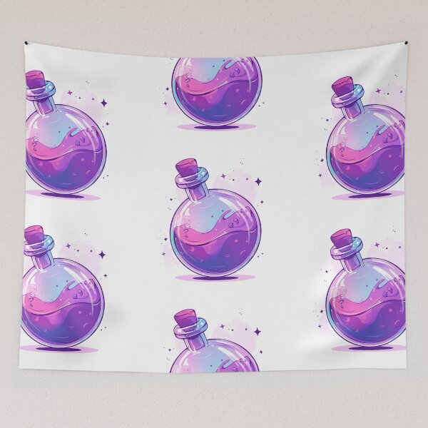 Item preview, Purple potion bottle designed and sold by MendaciousMina.
