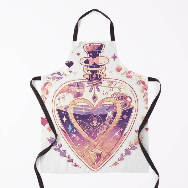 Item preview, Pink heart potion bottle designed and sold by MendaciousMina.
