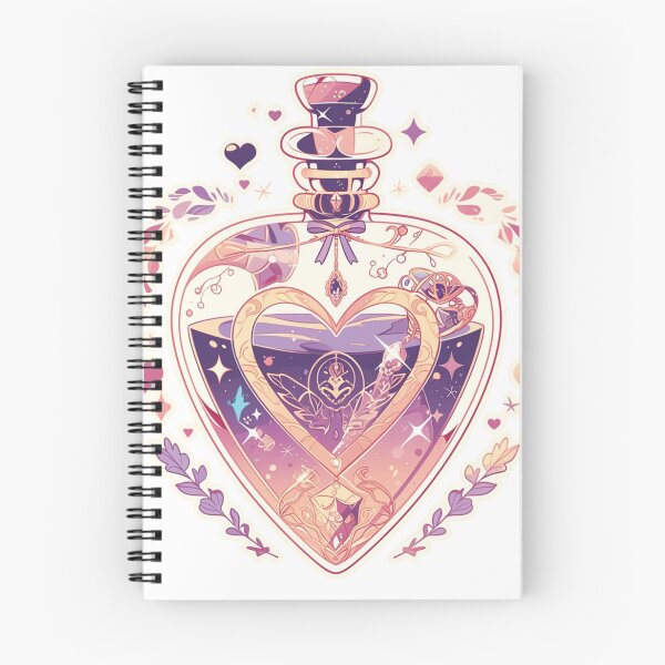 Item preview, Pink heart potion bottle designed and sold by MendaciousMina.