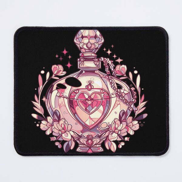 Item preview, pink heart Potion bottle designed and sold by MendaciousMina.