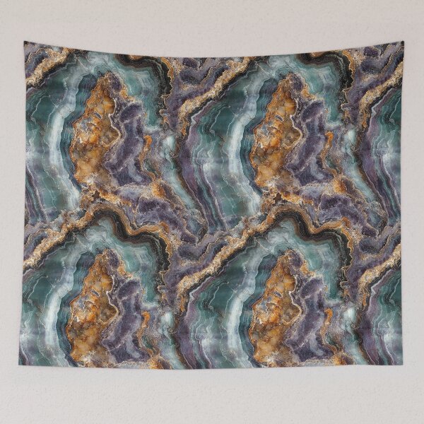 Item preview, Green Gold and Lavender Crystal Texture designed and sold by DigitaICraft.