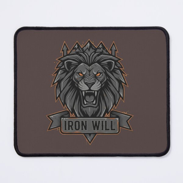 Item preview, Iron Will – The Fierce Lion, Symbol of Strength and Determination designed and sold by Studio Yvonne .