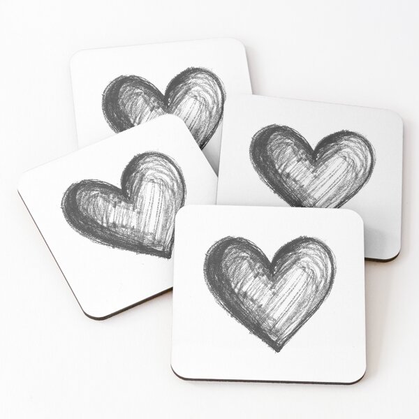 Item preview, Cute Pencil Sketch Heart Artwork designed and sold by EchoofElijah.