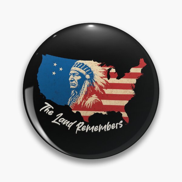 Item preview, United States Map with Native American Chief and Patriotic Design designed and sold by portokalis.
