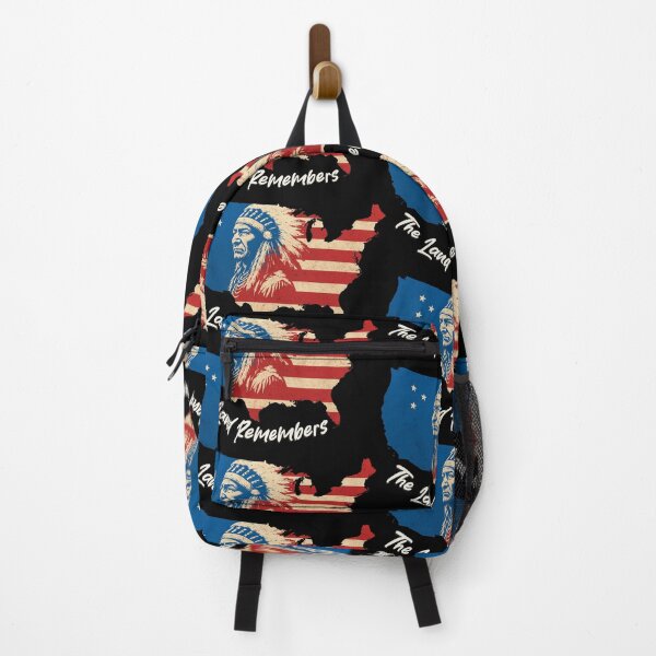 Item preview, United States Map with Native American Chief and Patriotic Design designed and sold by portokalis.