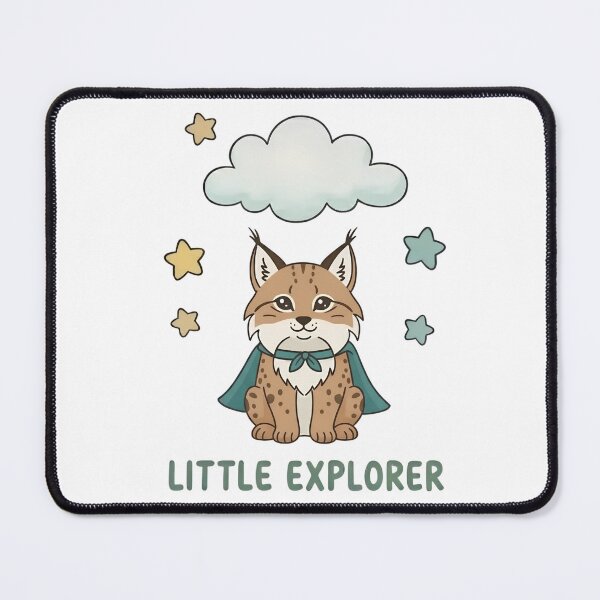Item preview, Cute Lynx Little Explorer Illustration on Transparent Background designed and sold by ML-Media.