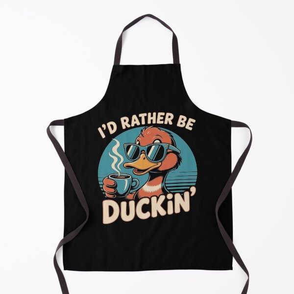 Item preview, Funny Cool Duck Drinking Coffee Retro Duckin Design designed and sold by love3617.