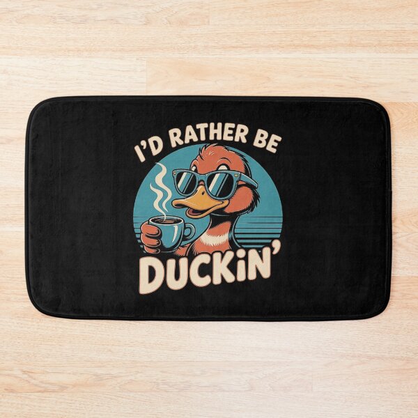 Item preview, Funny Cool Duck Drinking Coffee Retro Duckin Design designed and sold by love3617.