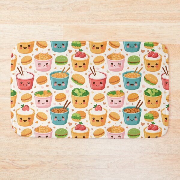 Item preview, Kawaii Food Pattern designed and sold by ibi2444.