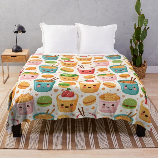 Item preview, Kawaii Food Pattern designed and sold by ibi2444.