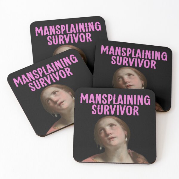 Item preview, Mansplaining Survivor Feminist Empowerment Design designed and sold by Kattcatty.
