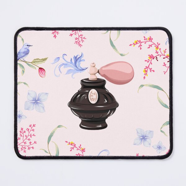Item preview, Pink and purple chinoiserie style perfume bottle designed and sold by Sculpted Soul.