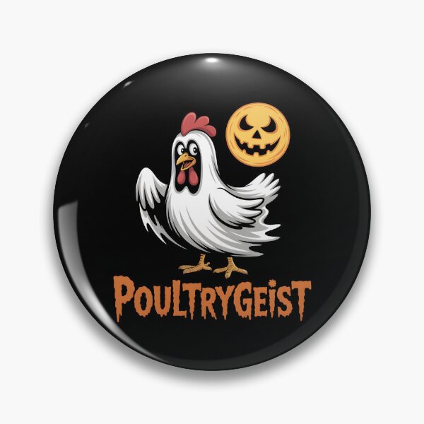 Item preview, Chicken Ghost Poultrygeist Funny Halloween Farmer designed and sold by UrbanHowlz.