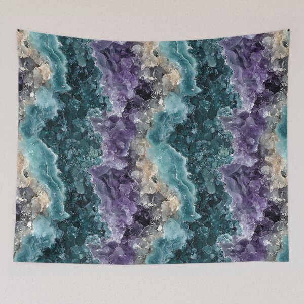 Item preview, Violet and Turquoise Gemstone Texture designed and sold by DigitaICraft.