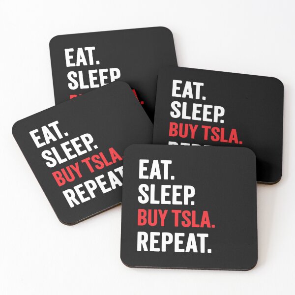 Item preview, EAT. SLEEP. BUY TSLA. REPEAT. designed and sold by Muskomerch.