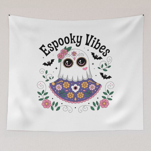 Item preview, spooky vibes maestra halloween spanish mexican designed and sold by BHMARTS.