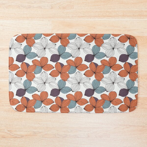 Item preview, hand-drawn flower abstract line pattern designed and sold by ibi2444.